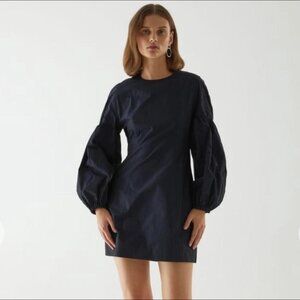 COS Volume Sleeve Waisted Dress